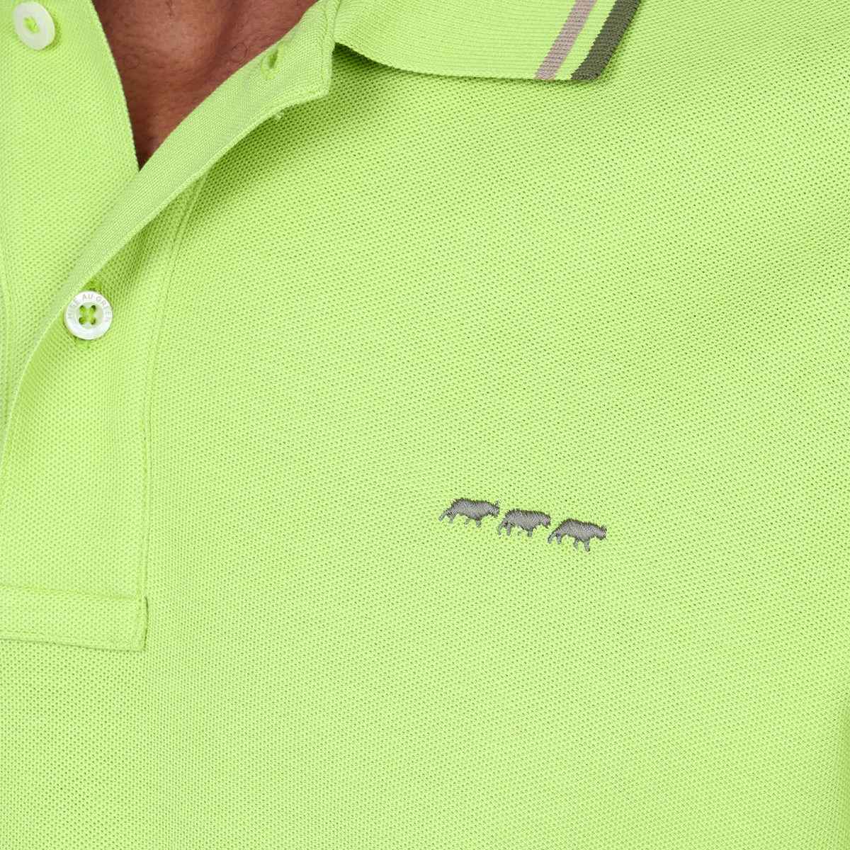 Polo Edison vert acide, MISE AU GREEN