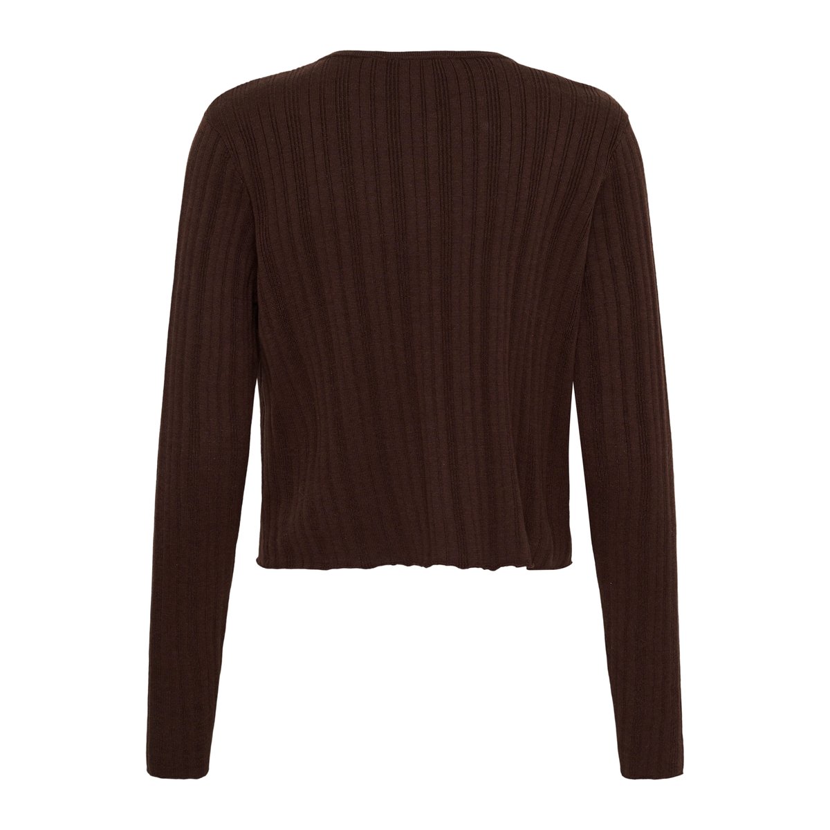 Cardigan à tricot marron java, CREAM
