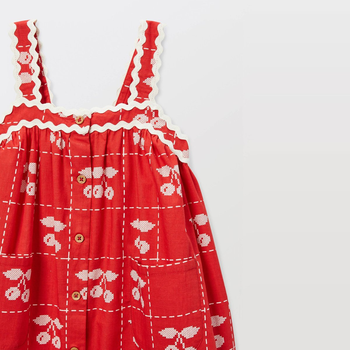 Robe avec bloomer rayés et imprimés en coton eclat, BOUT'CHOU