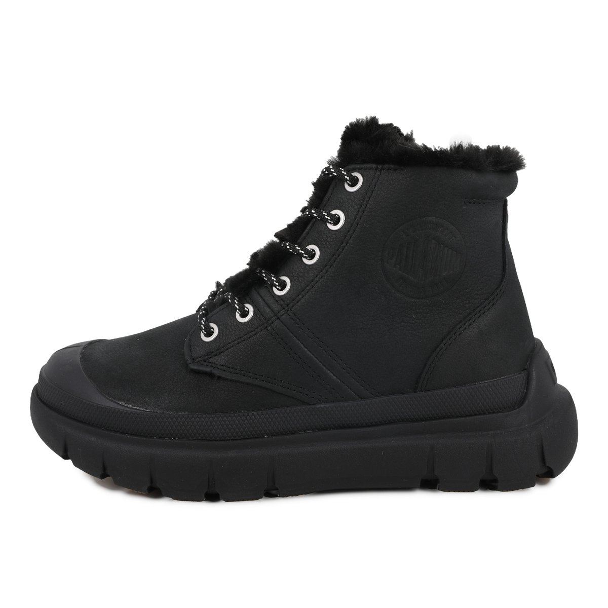 Baskets montantes en cuir PALLAPOP HI ZIP WL noir-black, PALLADIUM