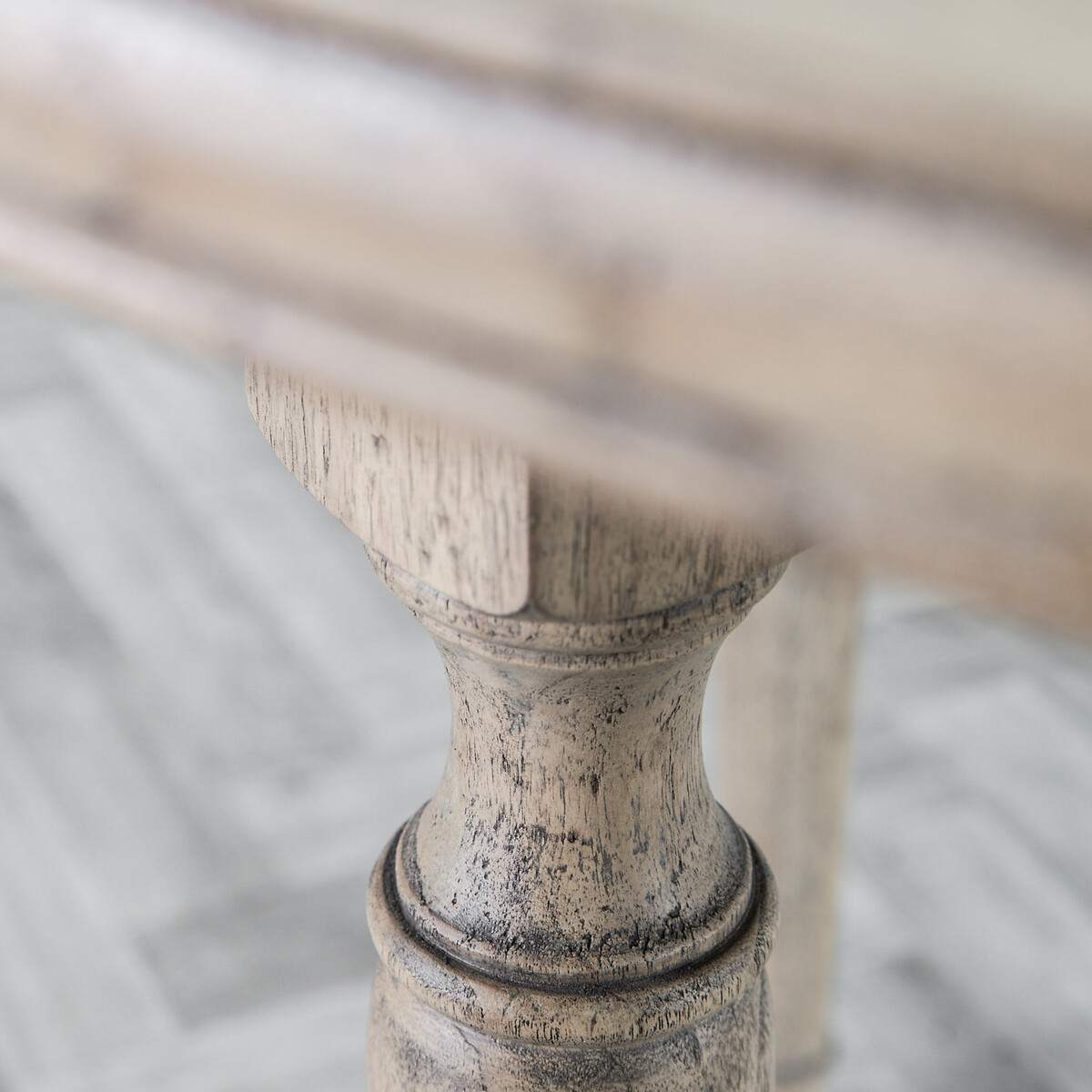 Nashik Round Ash Wood Parquet Dining Table (Seats 4) natural, ÉDITÉ