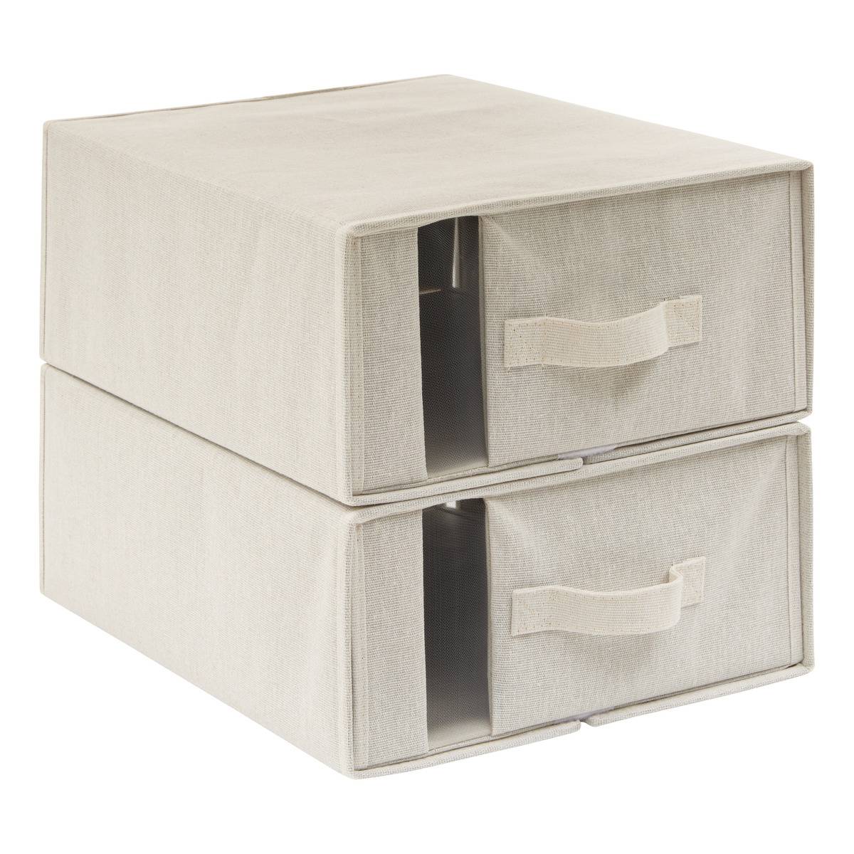 Housse de rangement rectangulaire DRESSY PLUS beige, 5FIVE SIMPLY SMART