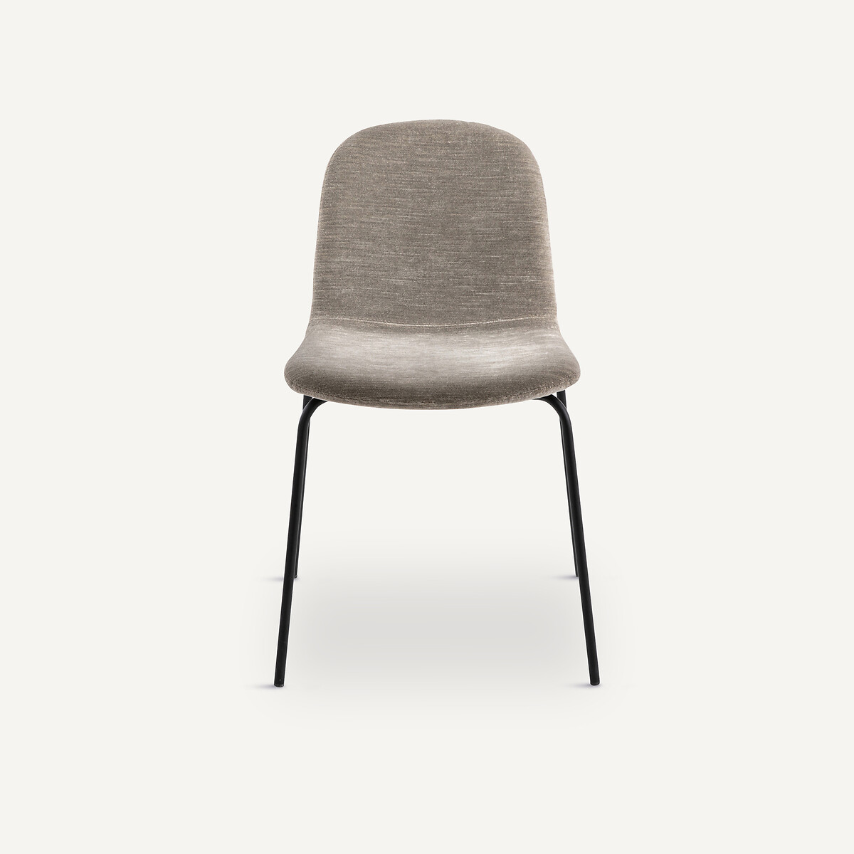 Tibby flamed velvet chair moon gray, AM.PM