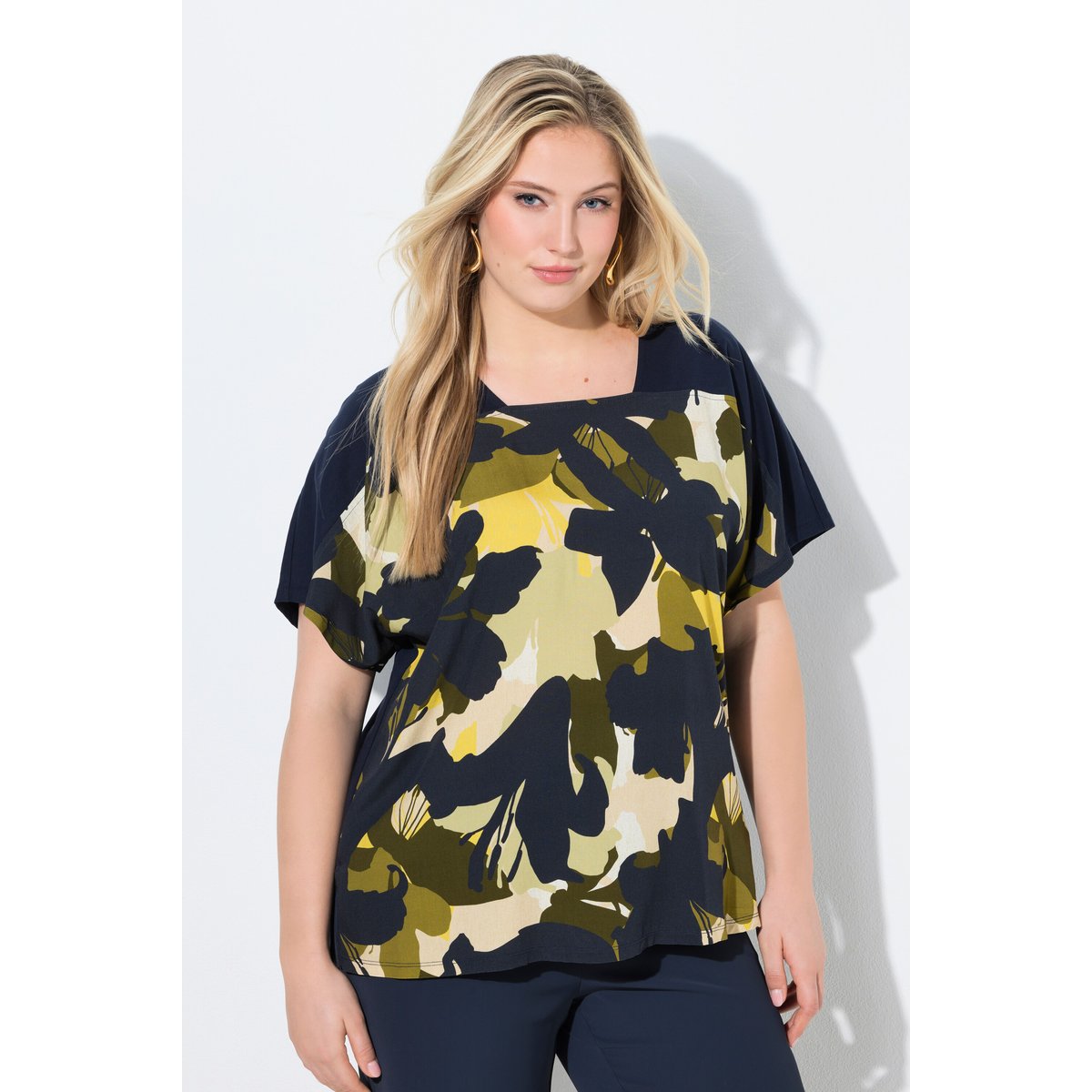 T-shirt oversize marine, ULLA POPKEN