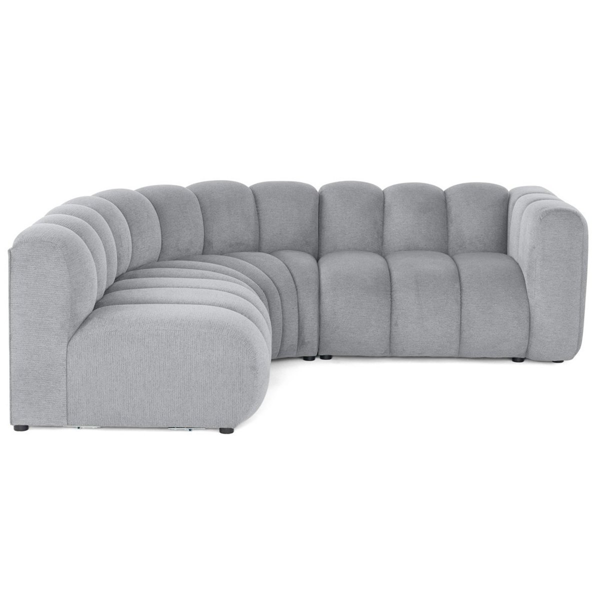 Canapé d'Angle gauche 4 places - DEBBIE gris, BEST MOBILIER