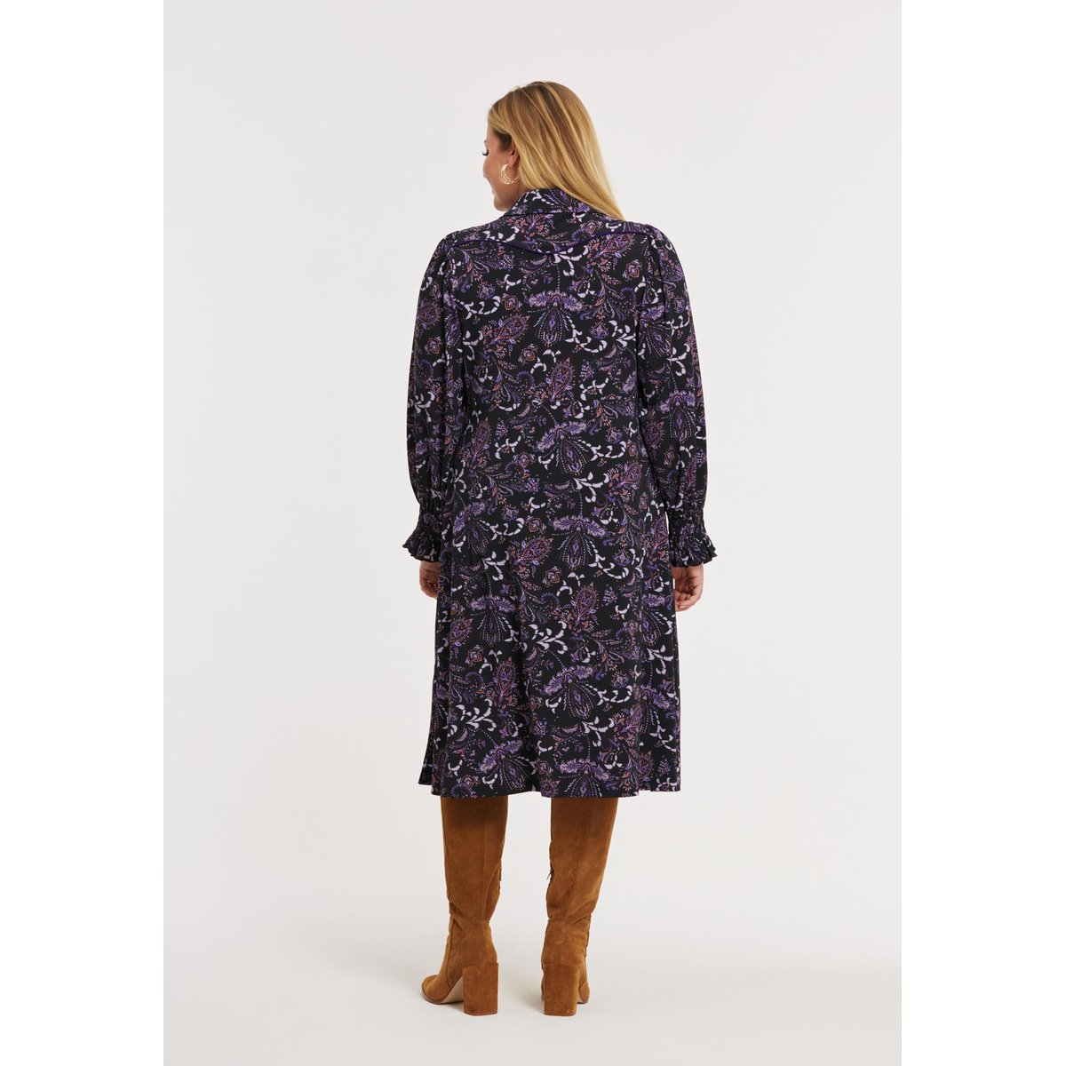 Robe imprimée violet, YOEK