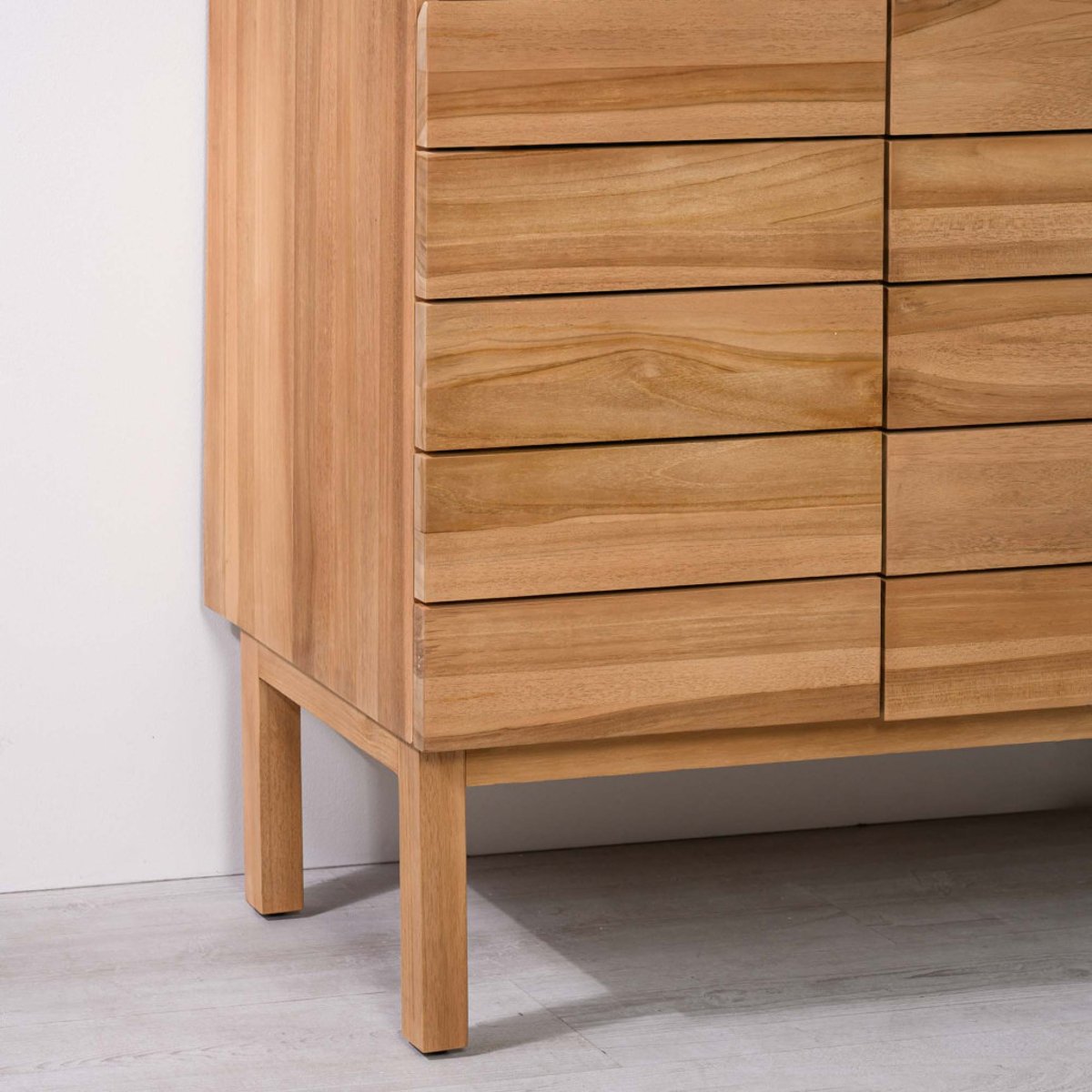 Meuble sous vasque en teck Ananta 120cm naturel, WANDA COLLECTION