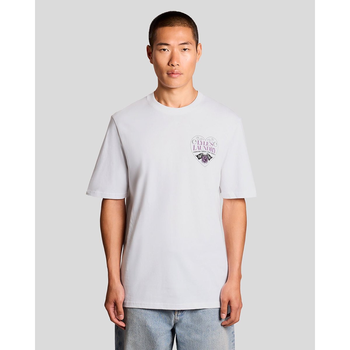 T-shirt graphique poitrine blanc, LYLE & SCOTT