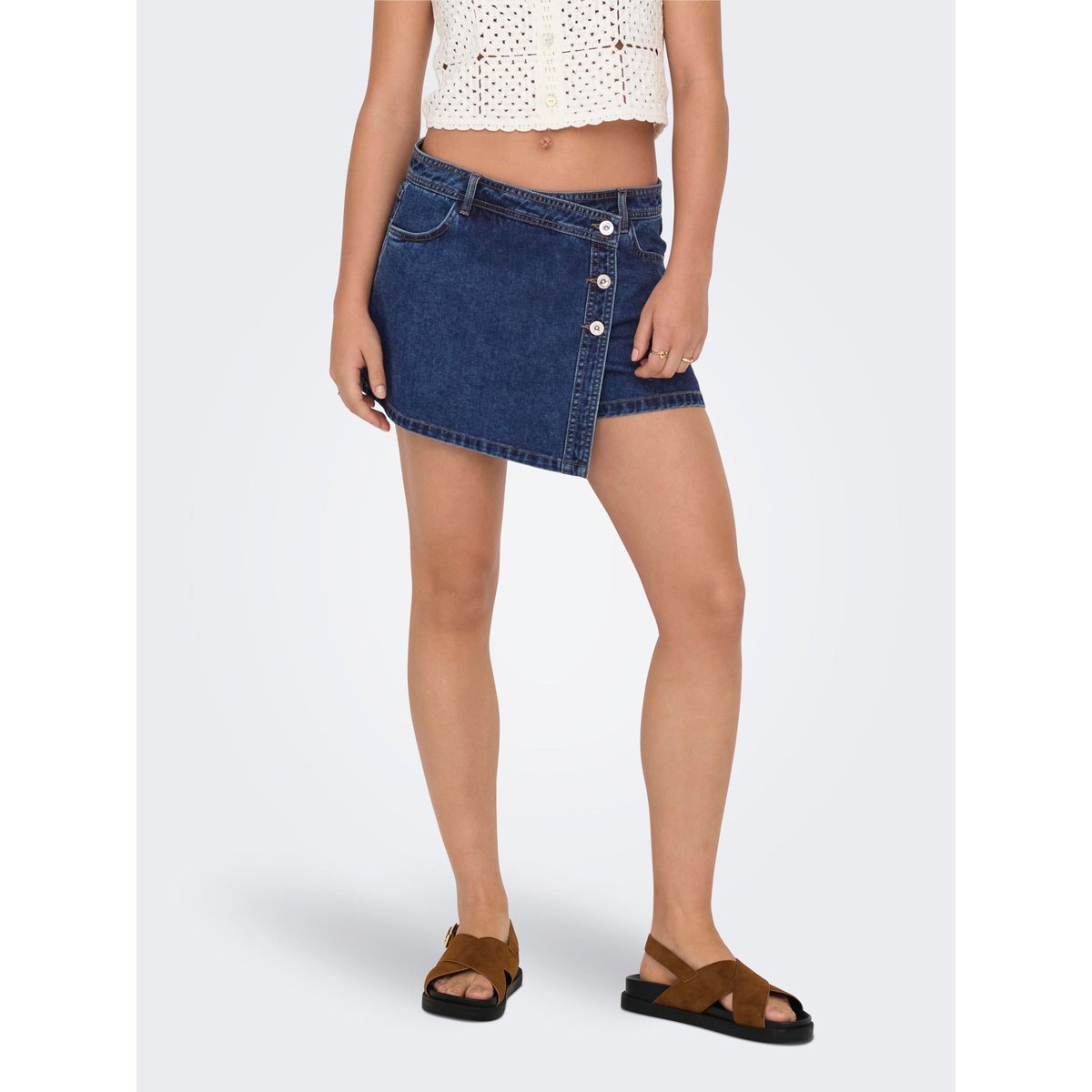 Jupe dark blue denim, ONLY