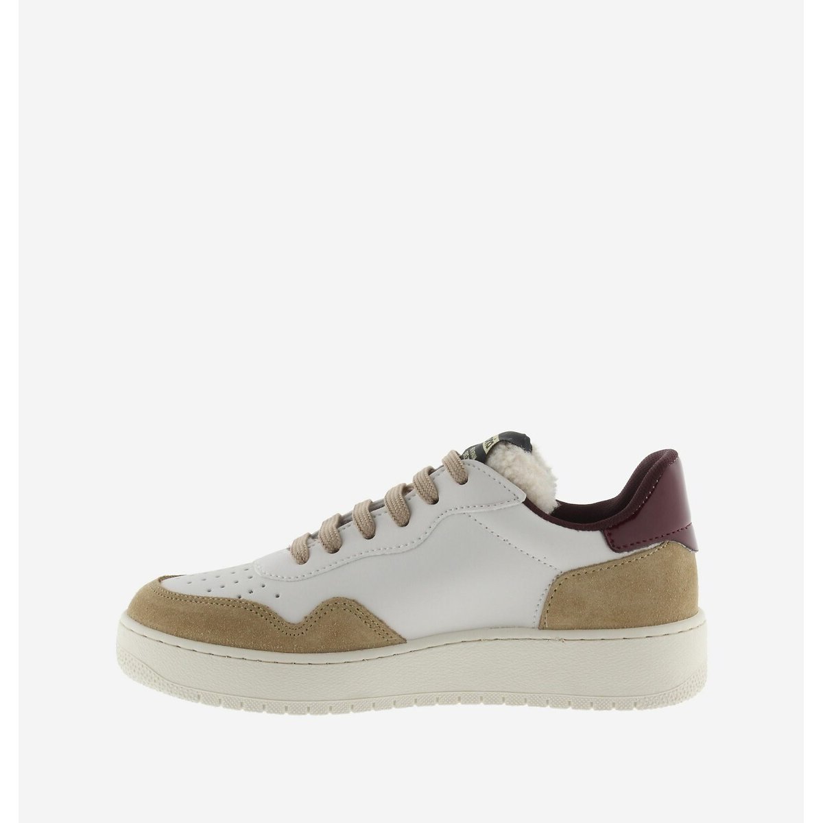 Leather Trainers white/beige, VICTORIA