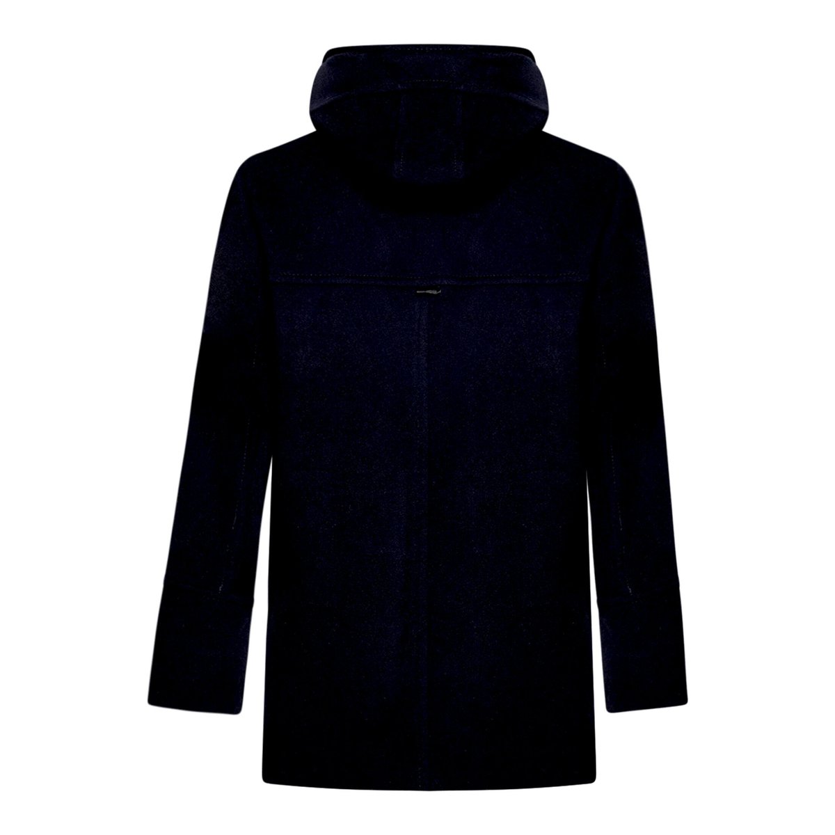 Veste en laine à capuche bleu foncé, GIL BRET