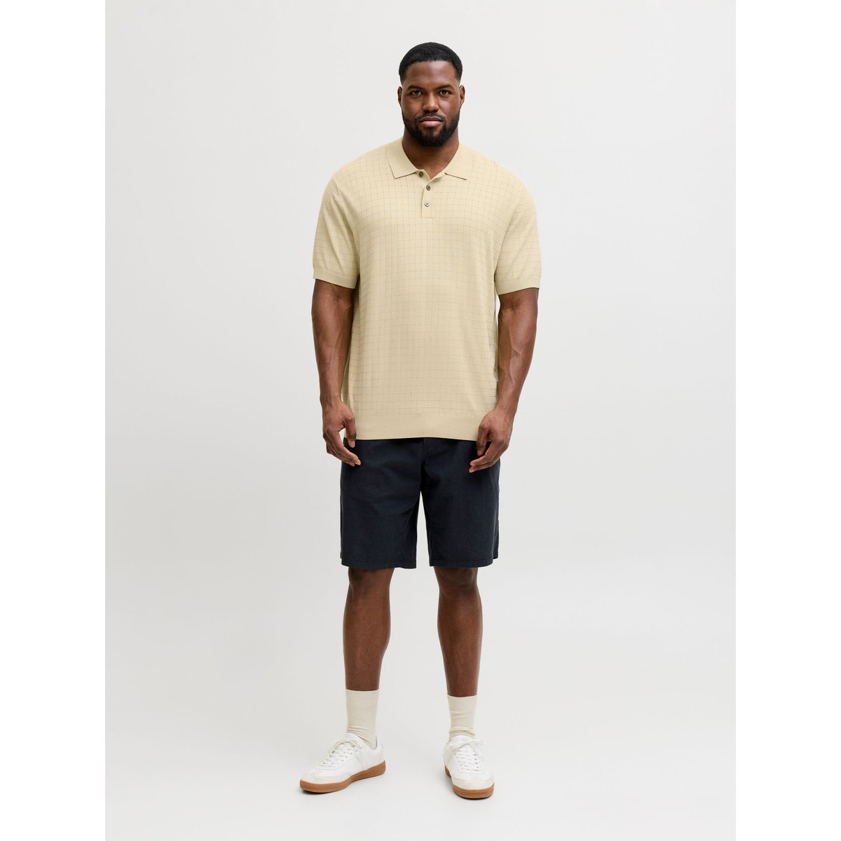 Polo Tricoté grise - alfalfa 1, JACK & JONES