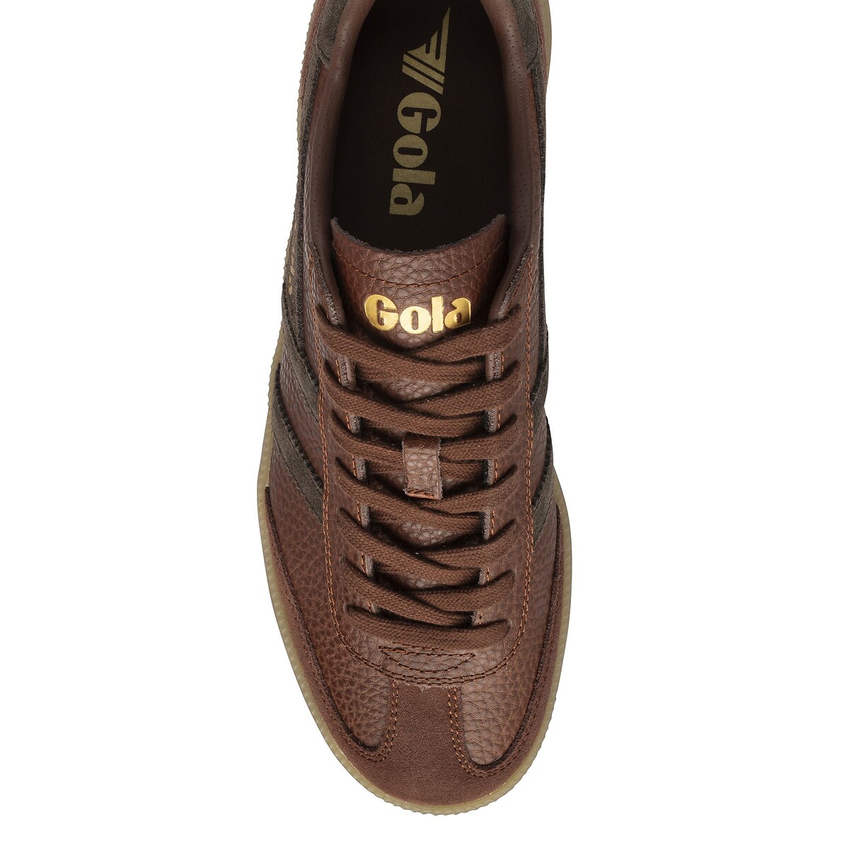Baskets en cuir, VIPER SERRA cognac, GOLA