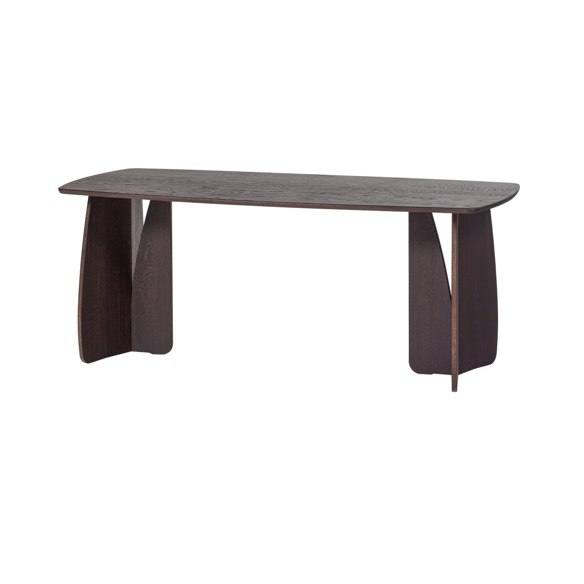 Table à manger en bois de chêne VEERE marron, WOOOD