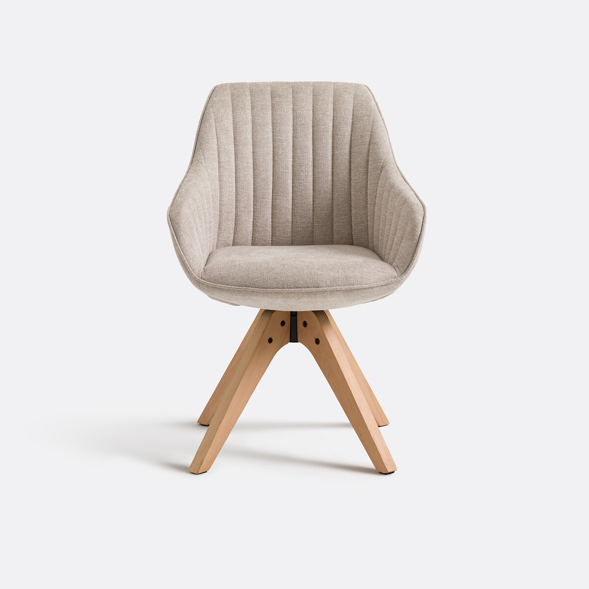 Fauteuil de bureau rotatif Jimeo ecru, LA REDOUTE INTERIEURS