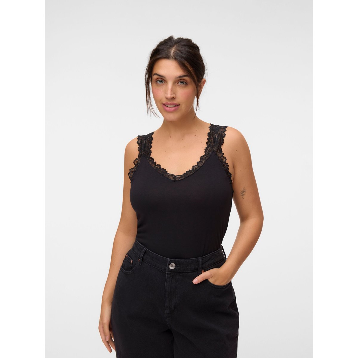 Top noire - black, VERO MODA