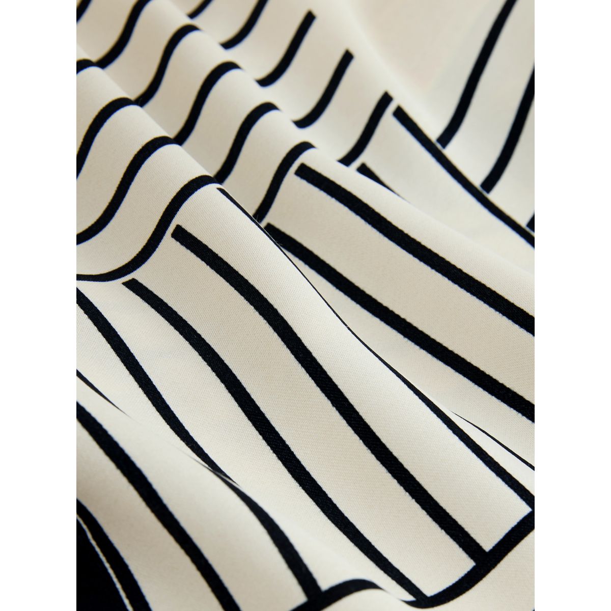 Haut asymétrique rayé avec foulard à nouer monochrome, NEXT
