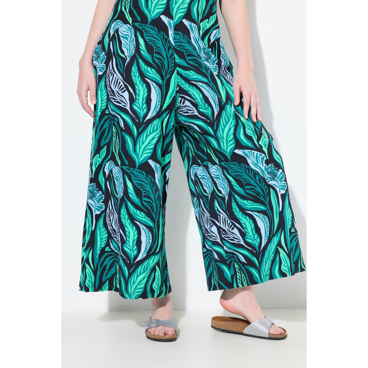 Combinaison en jersey, motif jungle noir, ULLA POPKEN