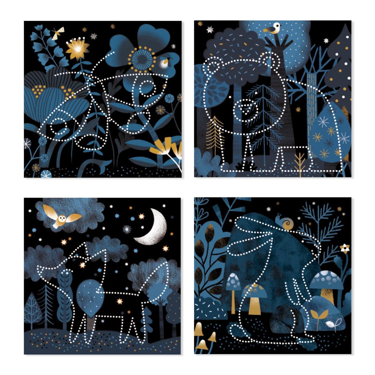 Coffret creatif Picotage - Apparations orange, DJECO
