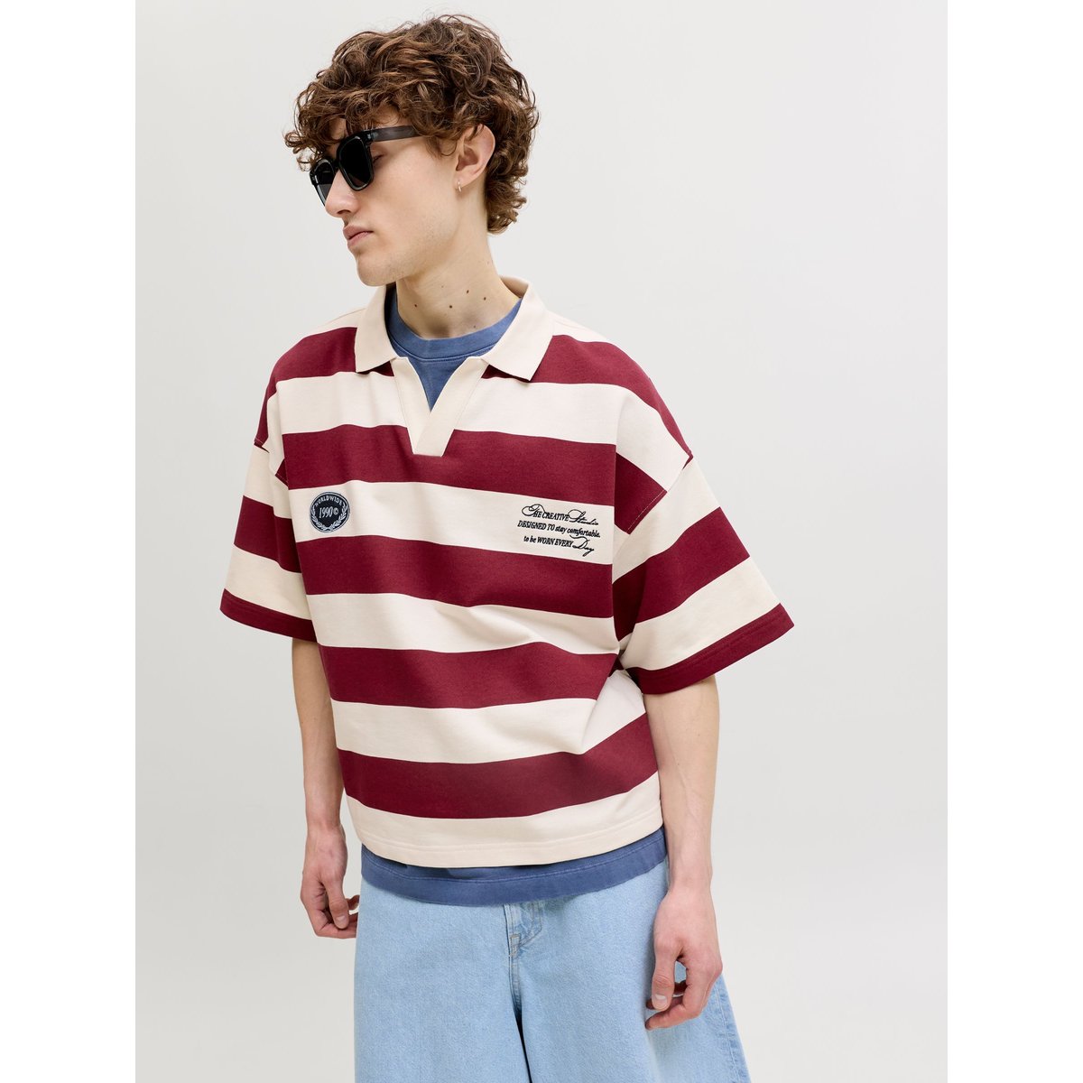 Sweat-Shirt tibetan red, JACK & JONES