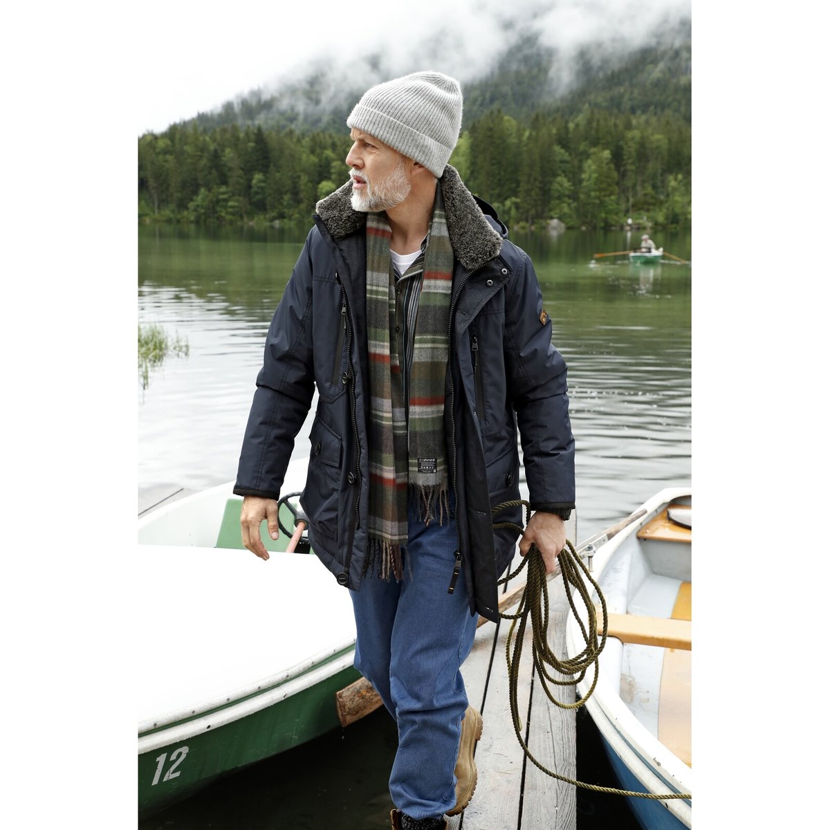 Veste outdoor BOTULFR bleu foncé, JAN VANDERSTORM