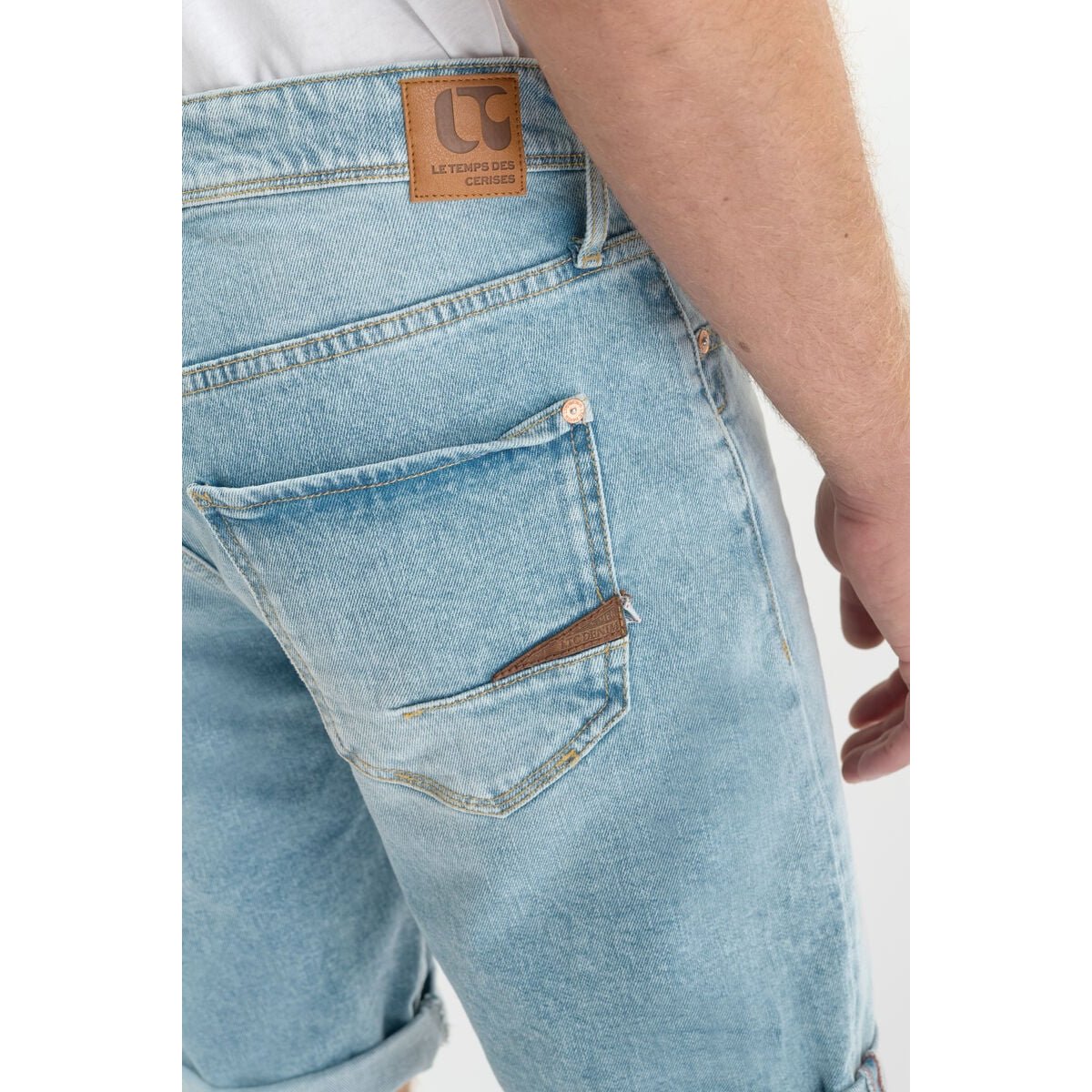 Bermuda short en jeans LANDRES blue, LE TEMPS DES CERISES