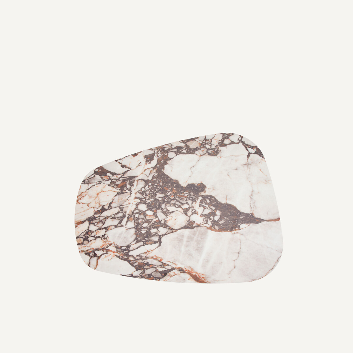 Mesa de centro, cerámica efecto mármol y chapa de nogal, DOLMENA cerámica mármol ladrillo, AM.PM