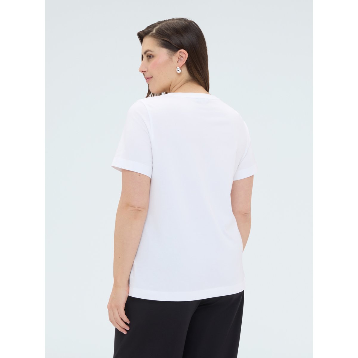 T-shirt avec imprimé chat blanc, FIORELLA RUBINO