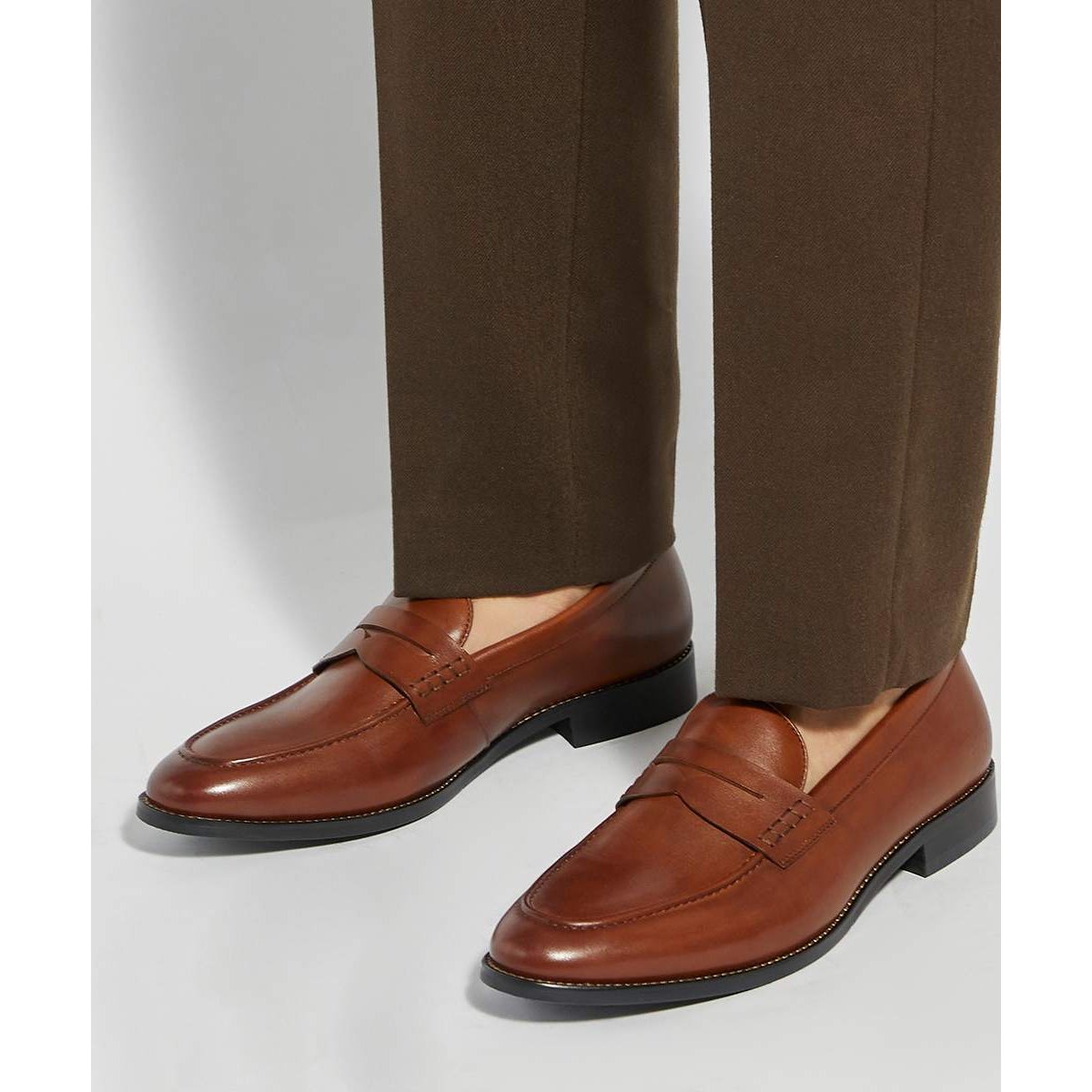 Mocassins en cuir - SKYLERS Wide Fit tan-leather, DUNE LONDON