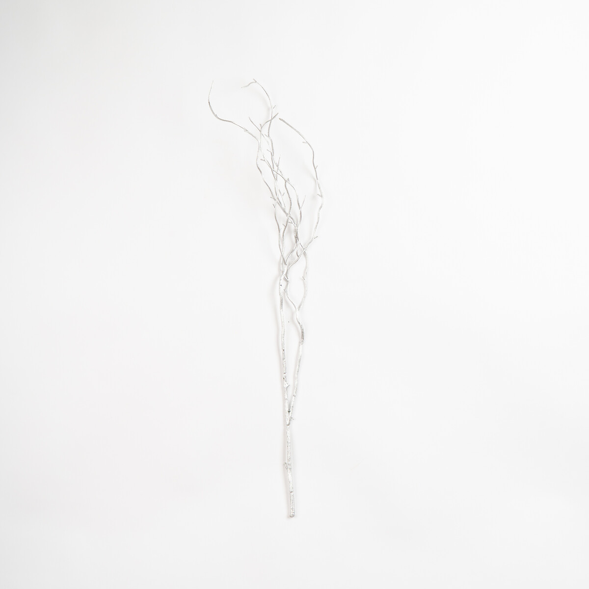 Set of 3 92cm Silver Faux Salix Branches silver-coloured, SO'HOME