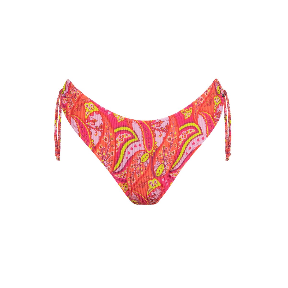 Bas maillot brésilien de bain échancré taille basse Kavala corail, LISCA