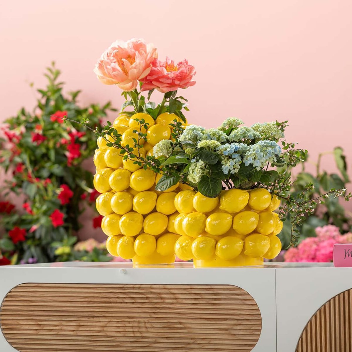 Vase citrons jaune, KARE DESIGN