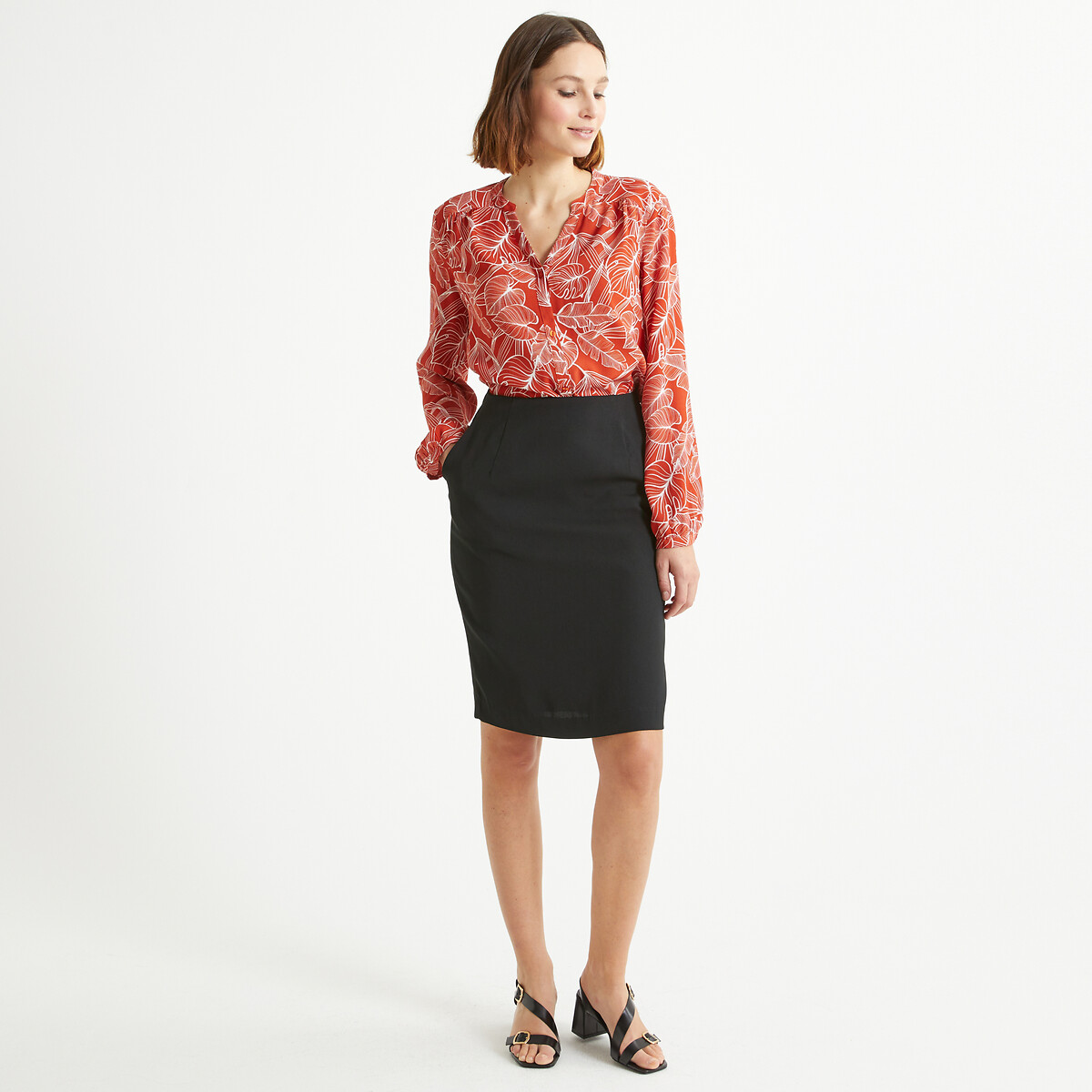 Straight Skirt black, ANNE WEYBURN
