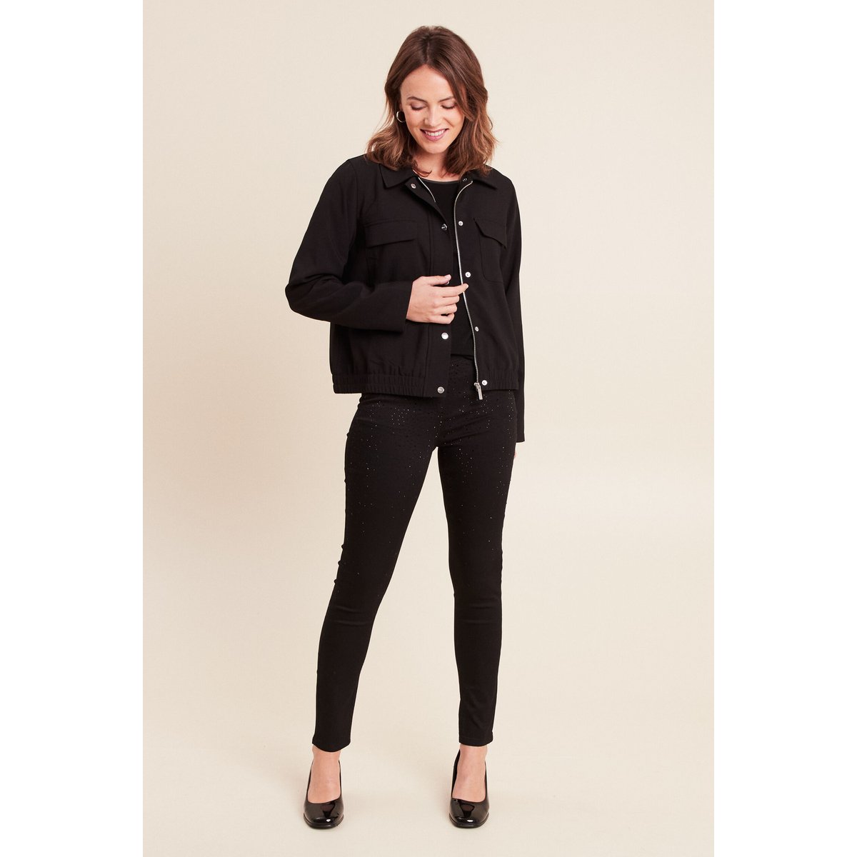 Pantalon magique Le Léger coupe ajustée noir, BREAL