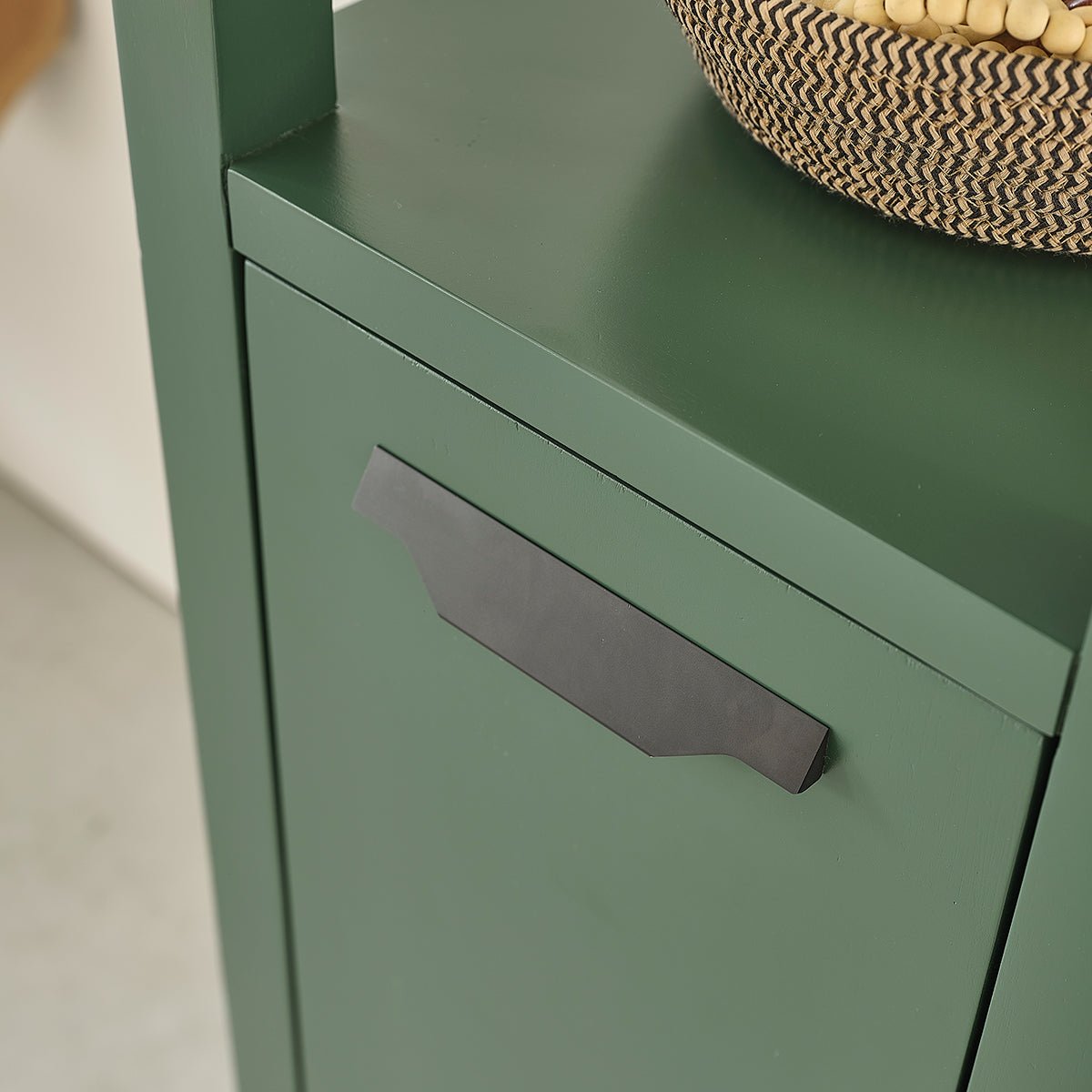 Colonne de salle de bain en bois d'acacia OLIVIA vert, BERAH GETAH