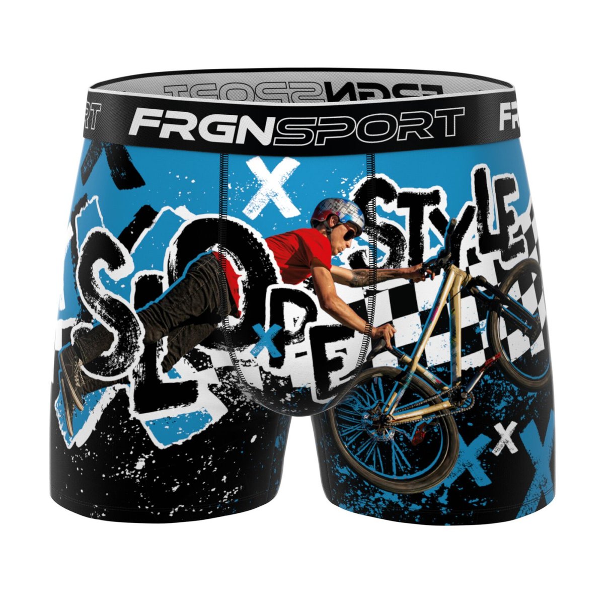 Lot De 3 Boxers Microfibre rouge/bleu/noir/blanc/jaune, FREEGUN