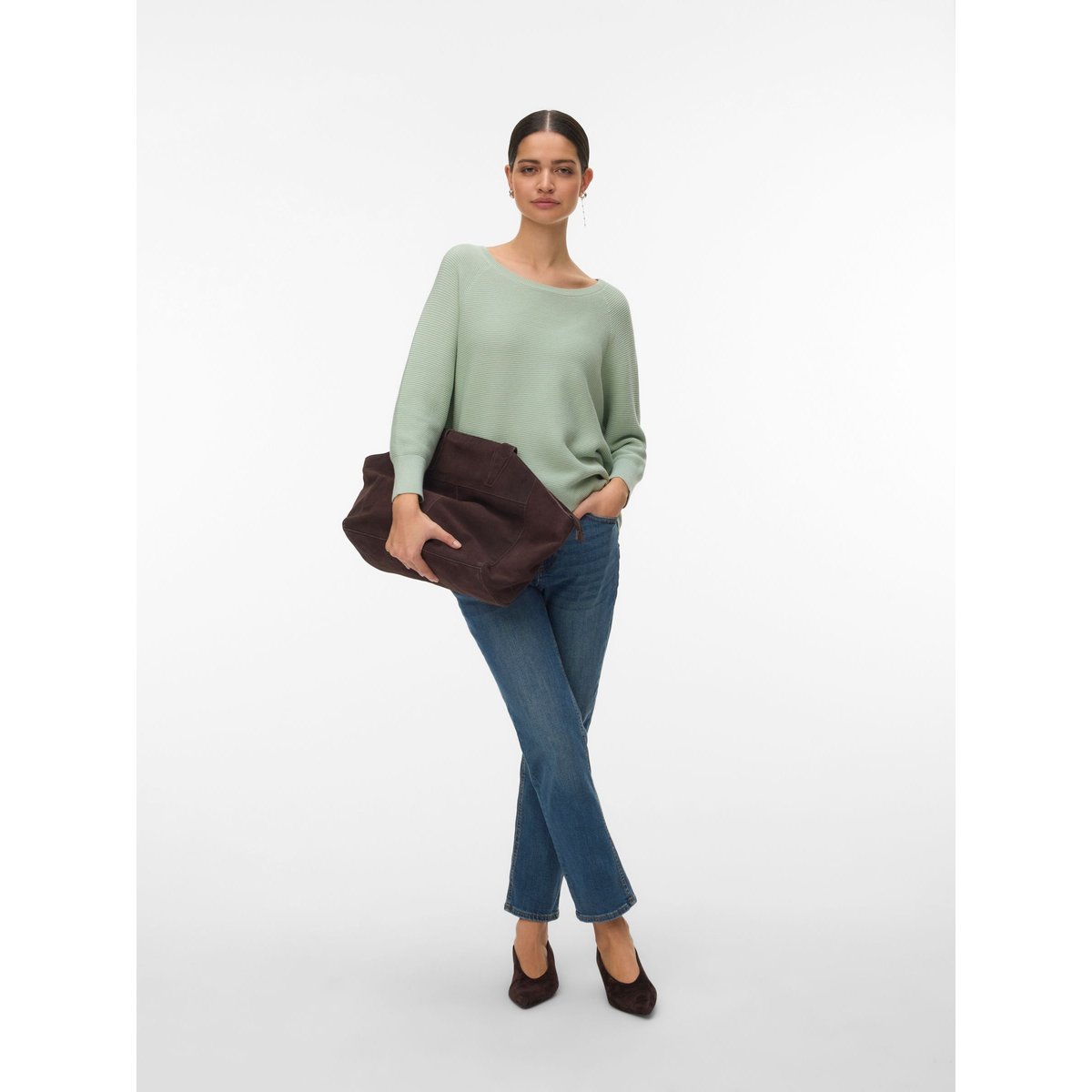 Pull En Maille silt green, VERO MODA