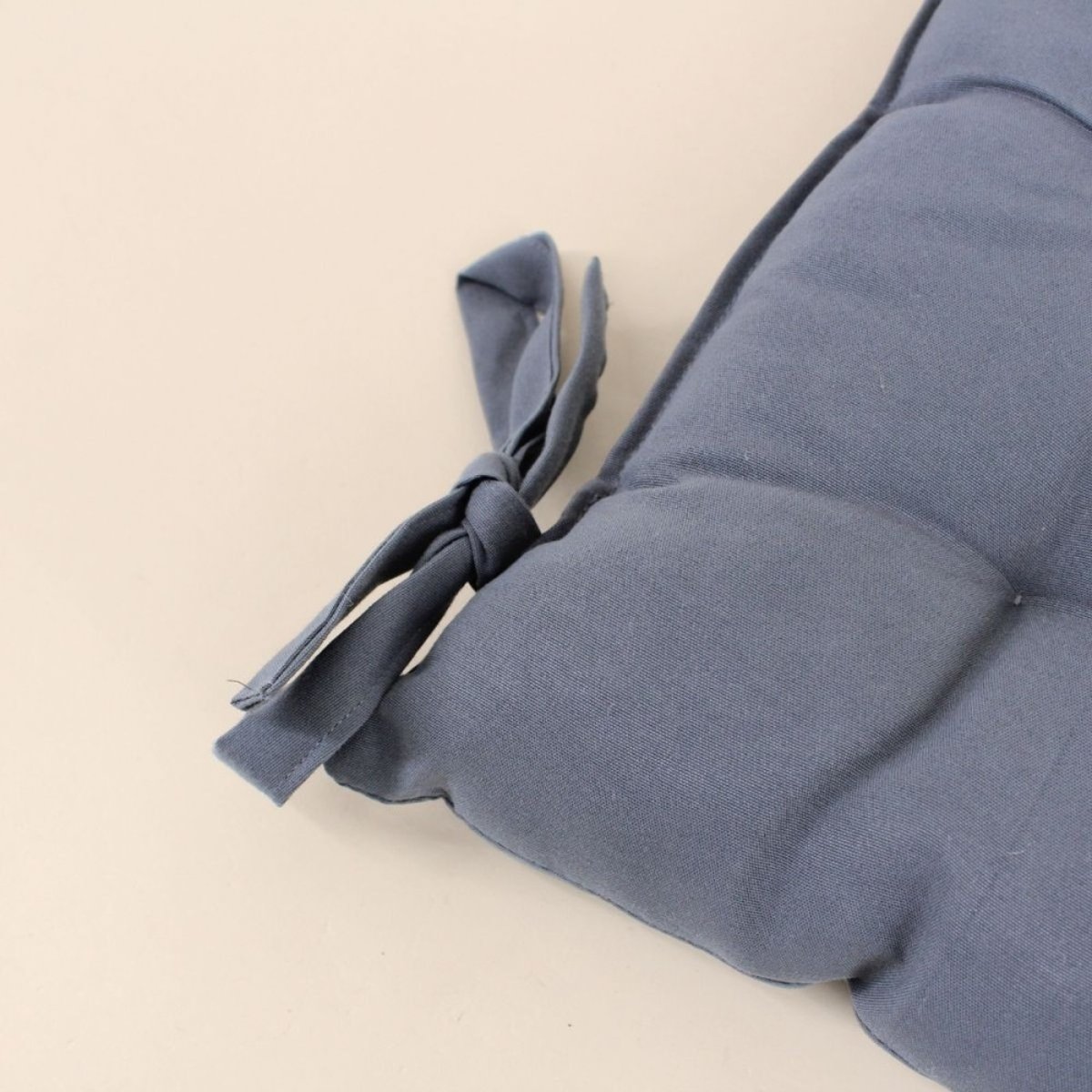 Lot de 4 galettes de chaise 40x40cm gris, ORNAMI