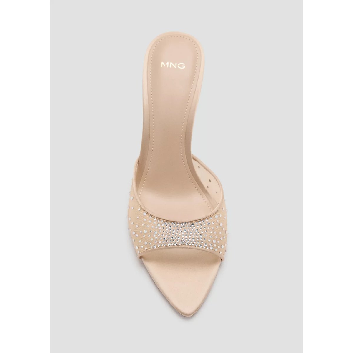 Chaussures à talon aiguille avec verres nude, MANGO