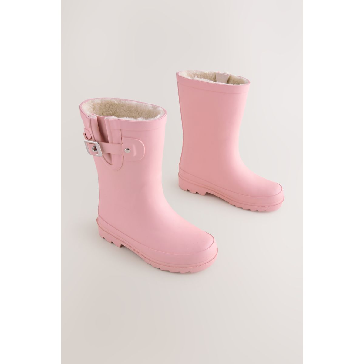 Bottes en caoutchouc avec doublure chaude rose, NEXT