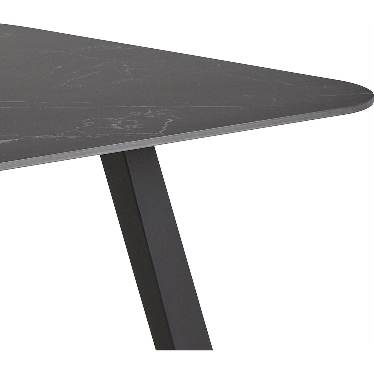Table à manger céramique ANTALYA graphite et noir, RECOLLECTION