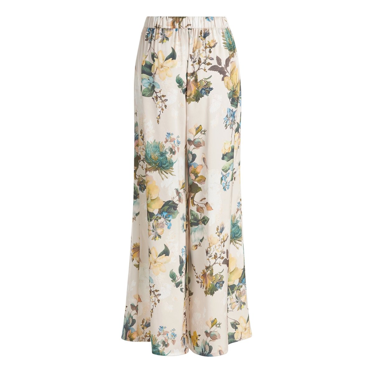 Pantalon Marlene à imprimé à fleurs cream/mint, VERA MONT