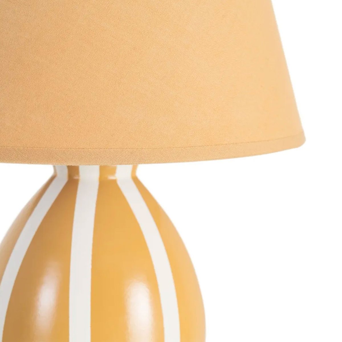 Lampe à poser céramique jaune 22x22x30cm jaune, WADIGA