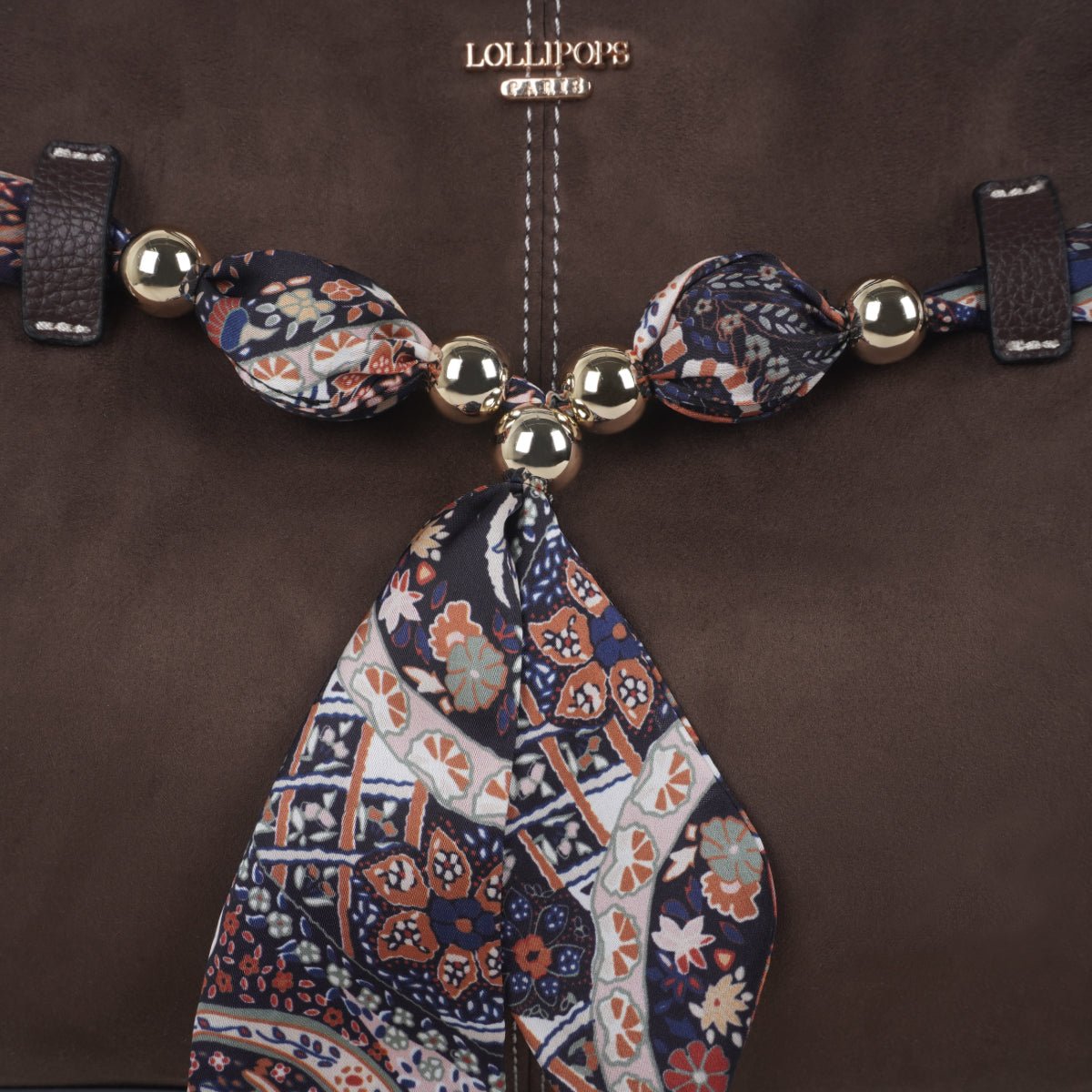 Sac shopper Shirley marron, LOLLIPOPS