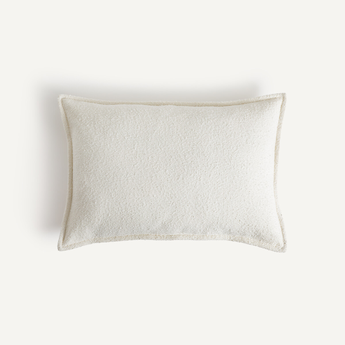 Housse de coussin en bouclette, Belvini blanc ecume, AM.PM