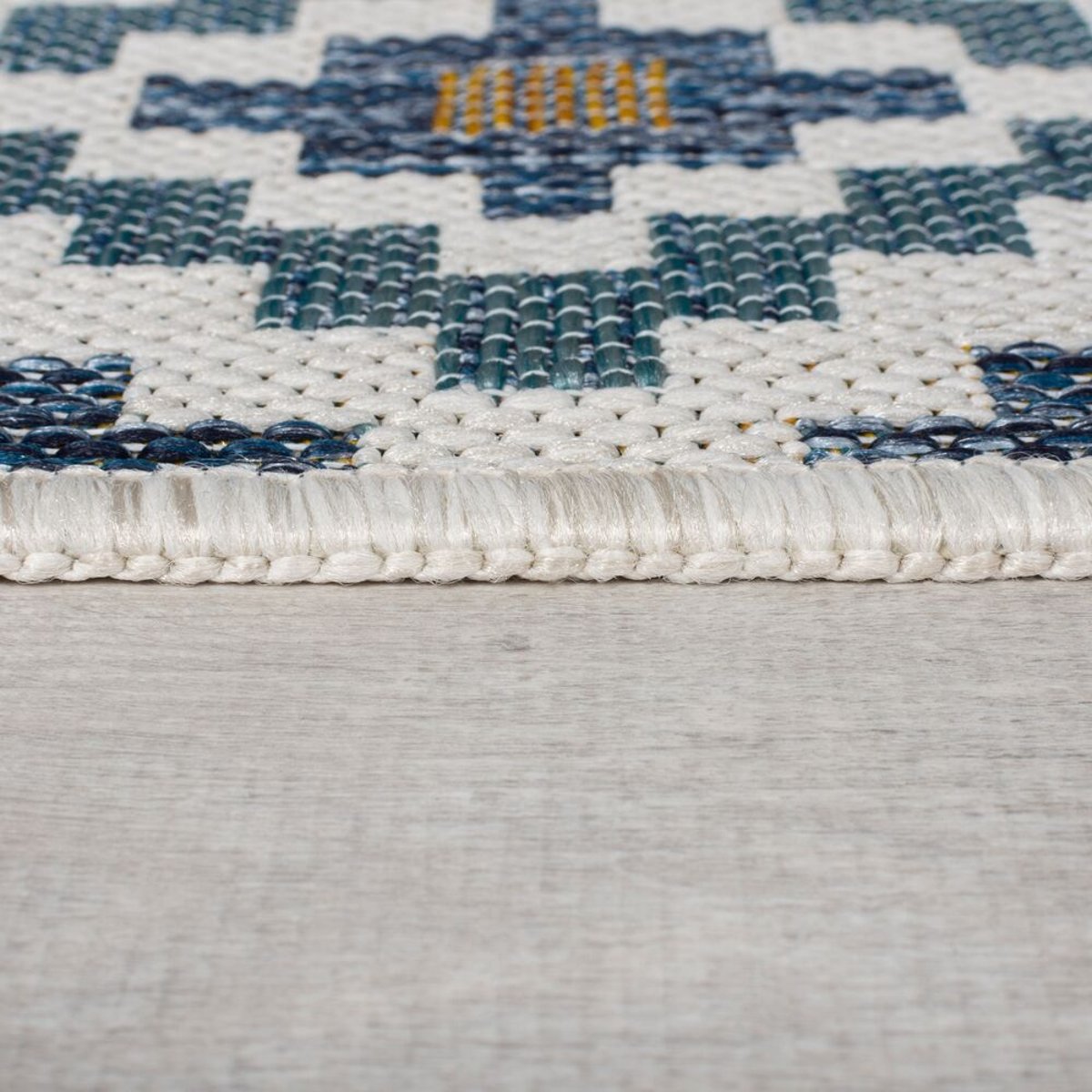 Tapis extérieur long ZIA bleu, FLAIR RUGS