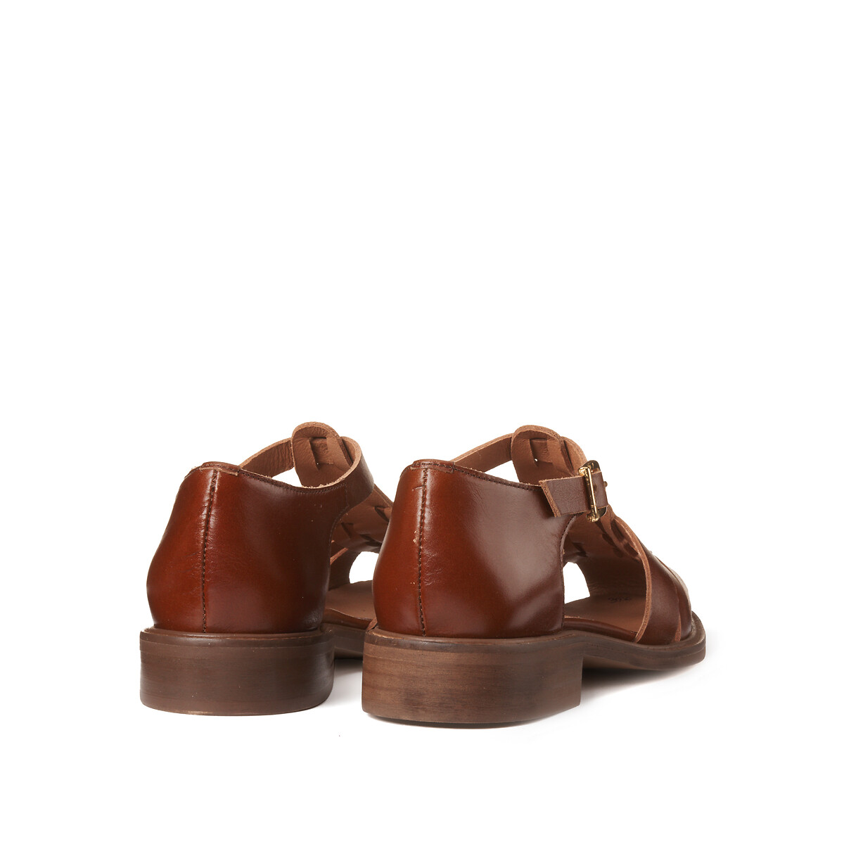 Signatures Solenn Leather Closed Sandals camel, LA REDOUTE COLLECTIONS