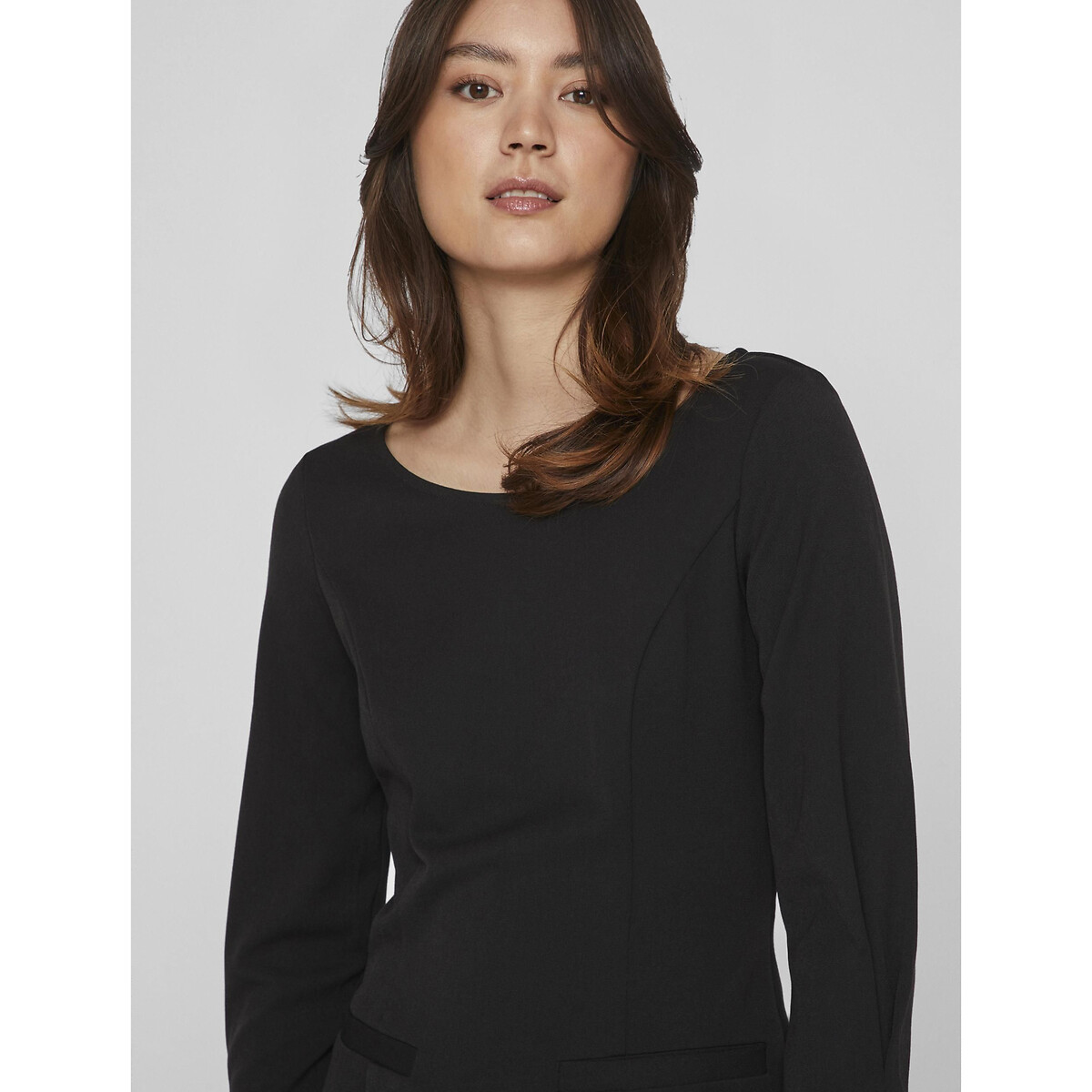 Long Sleeve Mini Dress black, VILA