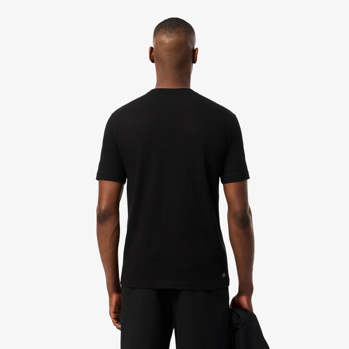 T-shirt Sport coton Ultra Dry noir-031, LACOSTE