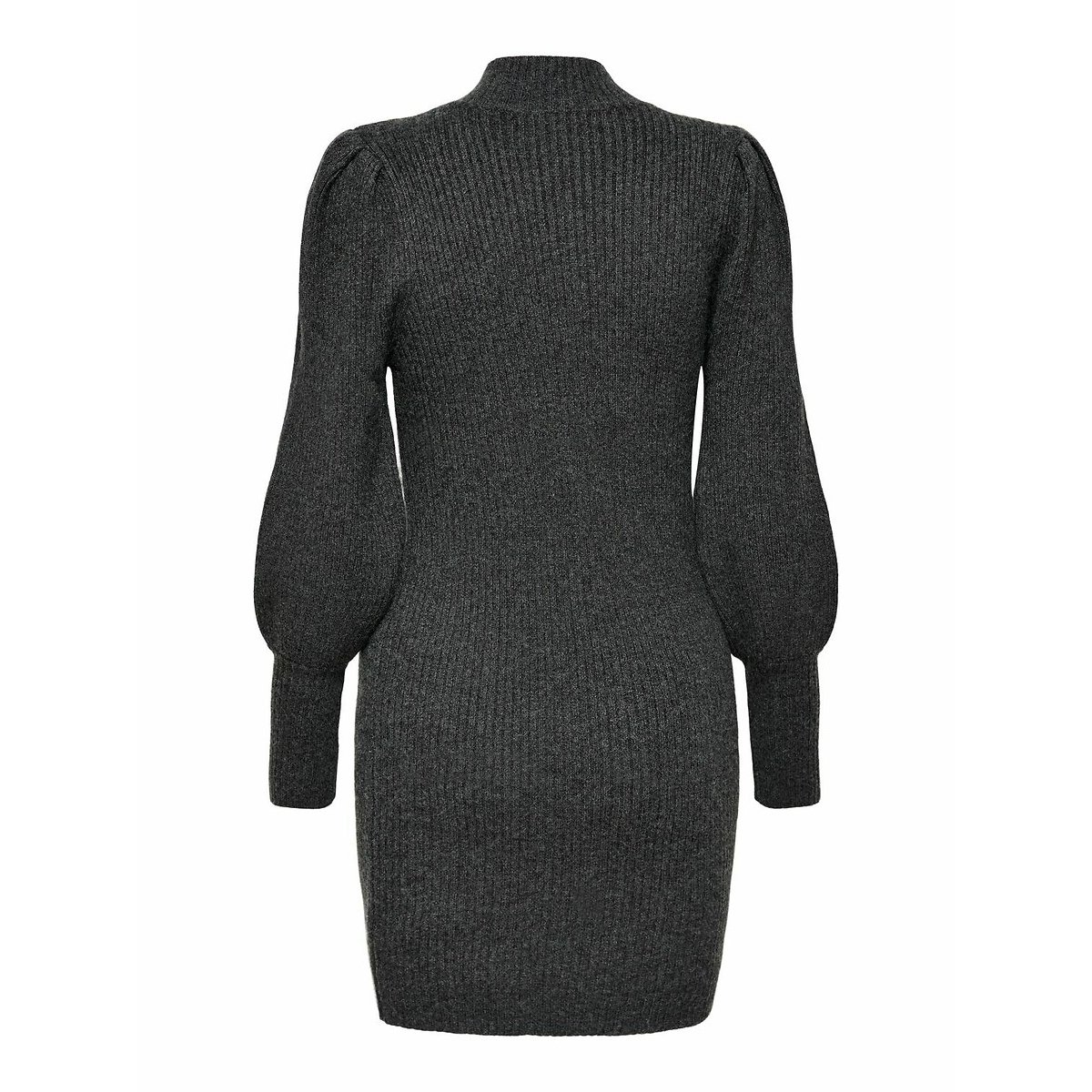 Robe pull, col roulé gris foncé, ONLY